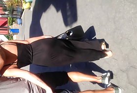 Asien-Gürtel, siehe durch Kleid schwarz asian Seitensprung
